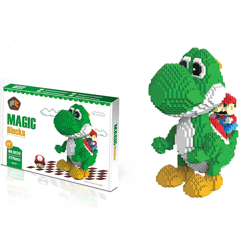 Fun Small Particle Building Blocks Yoshi Assembly Model