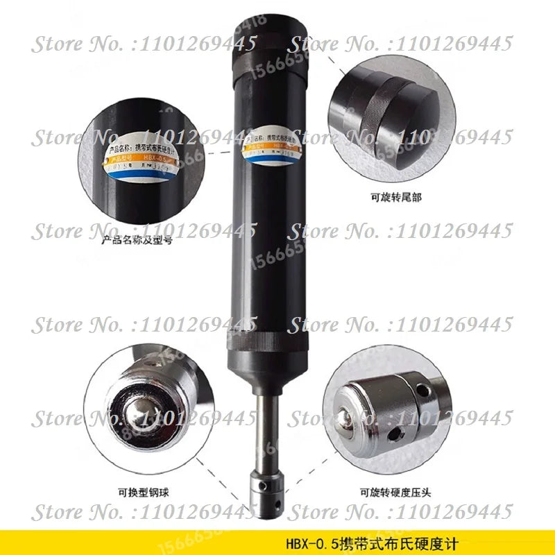 Brinell hardness tester and accessories microscope indenter shear