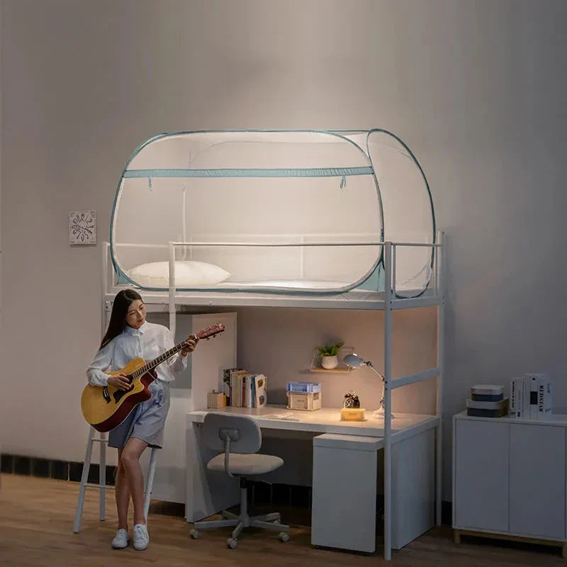 Double Zipper Bunk Bed Mosquito Net Student Dormitory