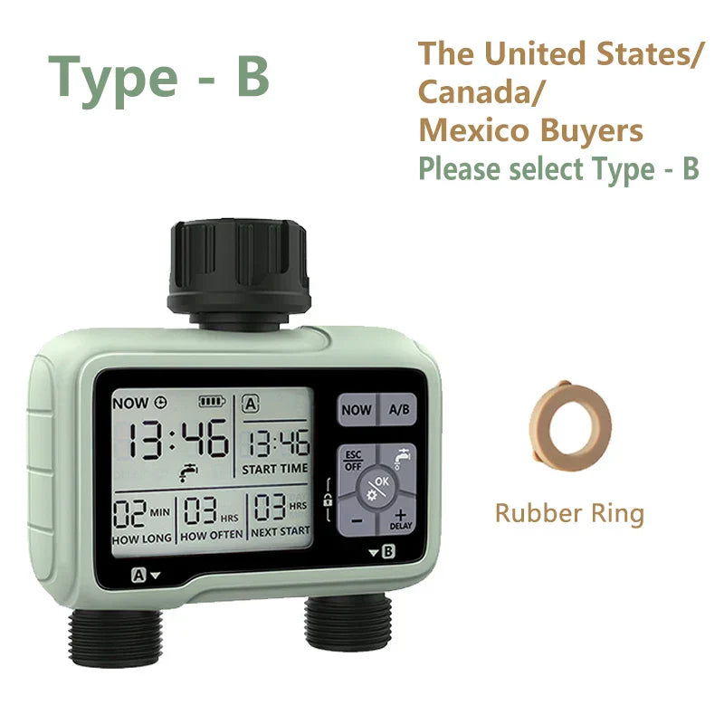 Super Timing System 2-Outlet Water Timer Precisely Watering