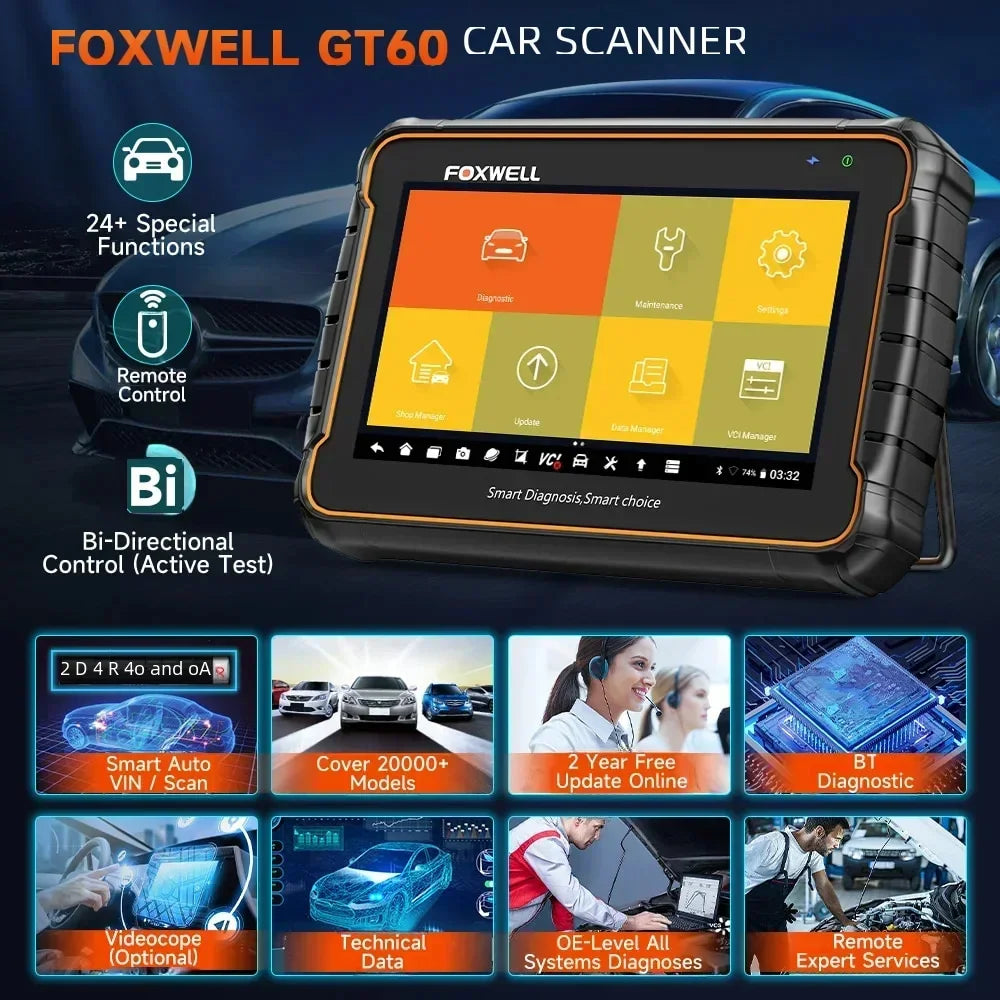 Foxwell GT60 OBD2 Bluetooth Car Diagnostic Tools Professional