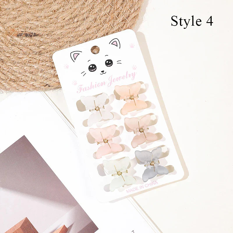 Hair Accessories For Women 6Pcs/Set Mini Crab Hair