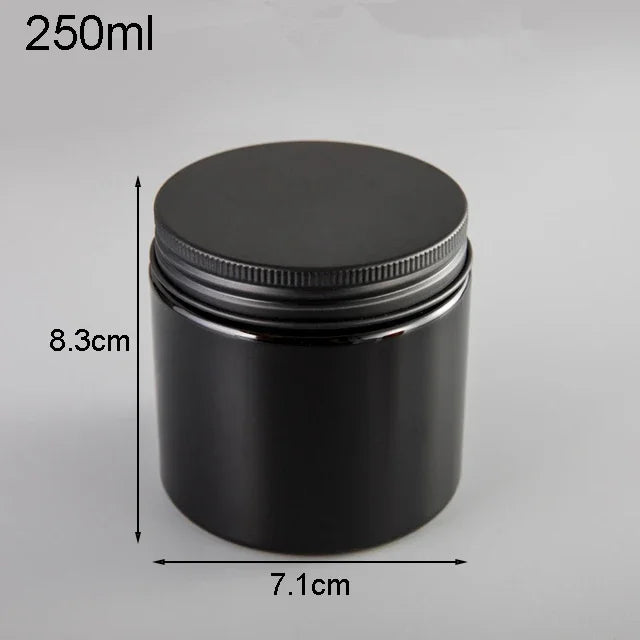 12Pcs Plastic Jar With Lids Clear Cosmetic Refillable