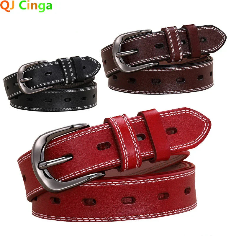 Women Genuine Leather Belt for Female Strap Casual
