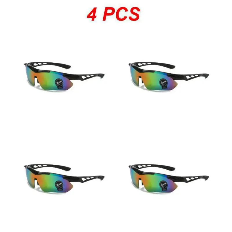 1/2/4PCS Outdoor Men Cycling Sunglasses Road Mountain Riding