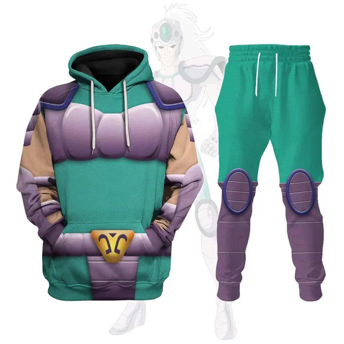 Popular Cosplay Anime Saint Seiya printed hoodie pants
