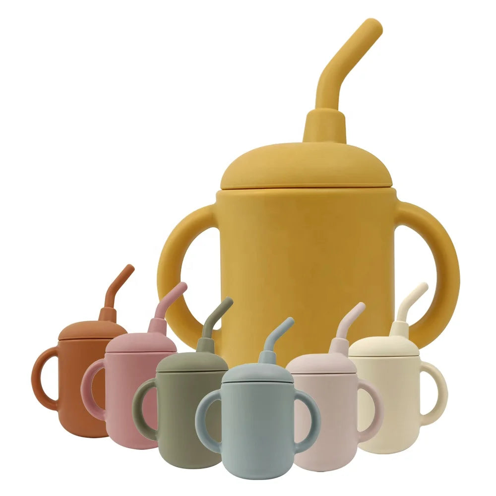 BPA Free Kids Open Cup Silicone Drinking Mug