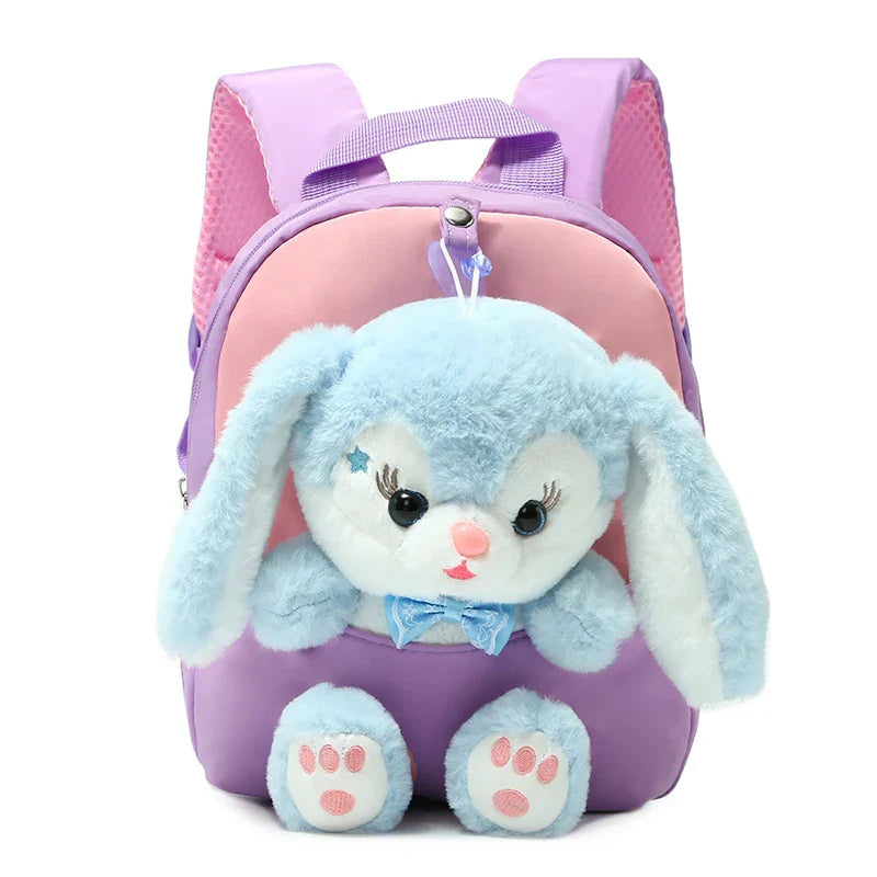 Plush 3D Rabbit Backpack for Boys Girls Kids