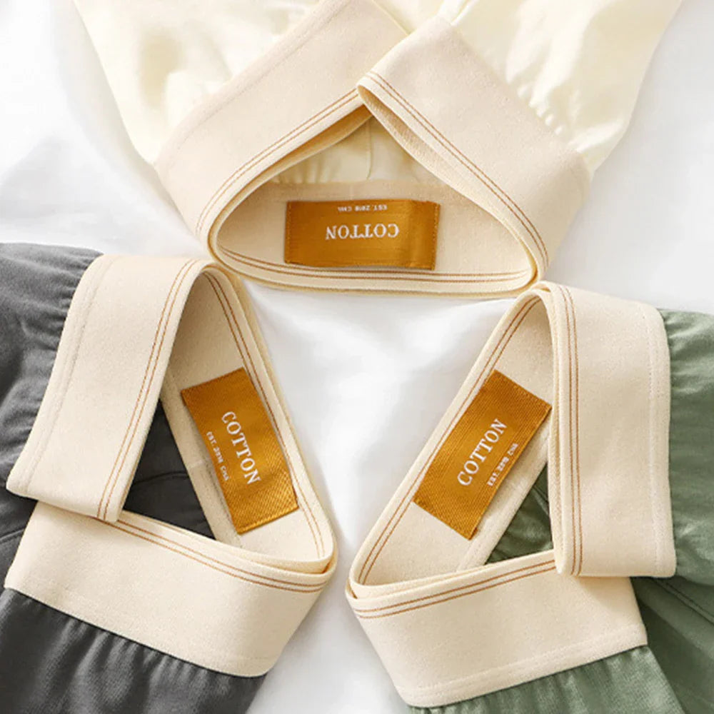 3PCS/Pack M-4XL 100% Cotton Pajama Pants Loose Big