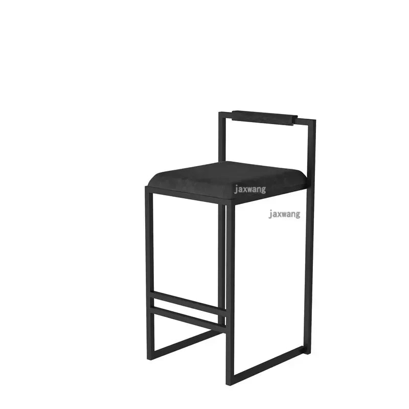 Modern Velvet Cushion Bar Chairs for kitchen Nordic
