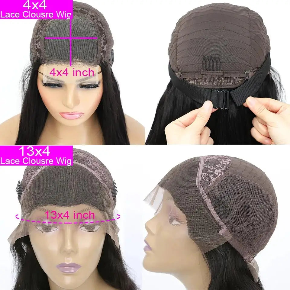 Bone Straight 13x4HD Lace Frontal Human Hair Wig
