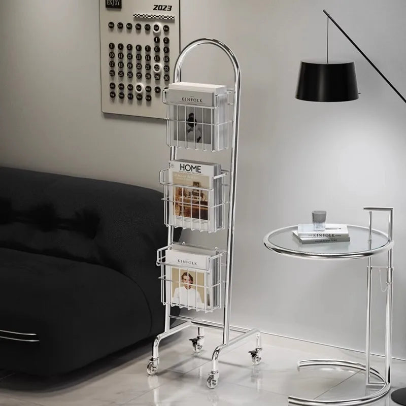 PaleoStyle Magazine Rack MultiLayer Carbon Steel Book &
