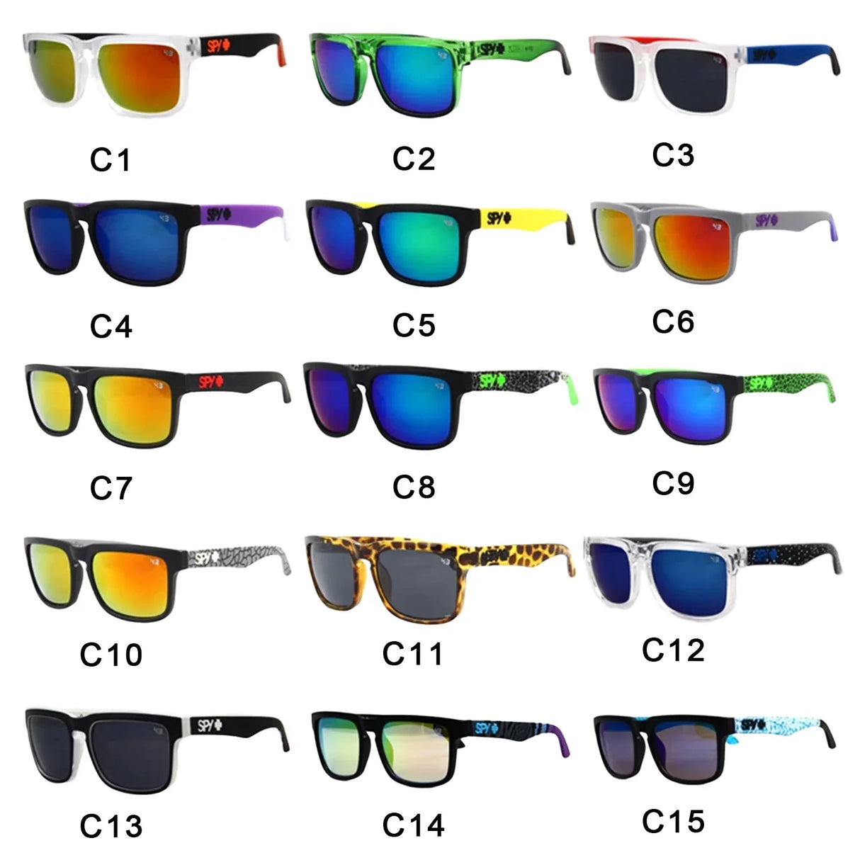 40 PCS KEN BLOCK Coloured Sunglasses Men Women