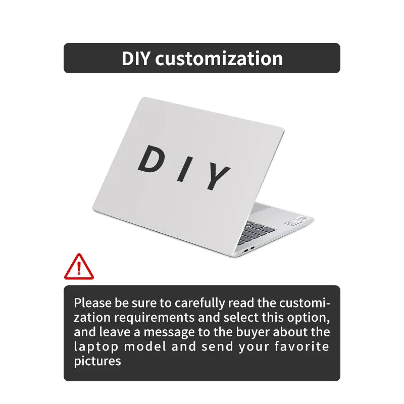 DIY Marble Cover Laptop Skins Vinyl Stickers 13"14"15.6"17.3"PVC