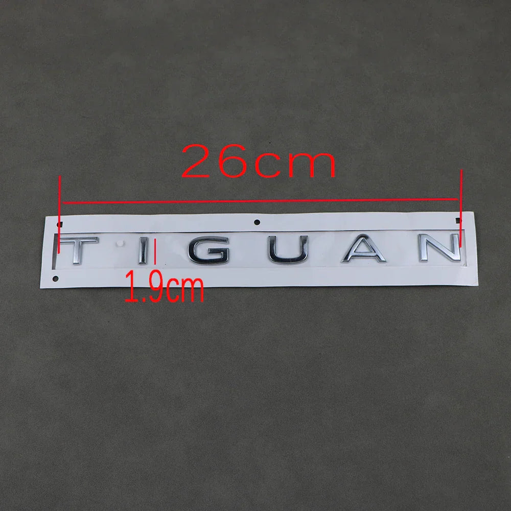 Rear Trunk Emblem Tiguan Logo Badge Sticker ABS