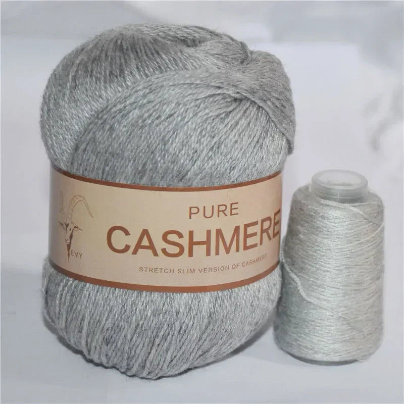 Pure Natural Mongolian Cashmere Yarn Crochet Lana para