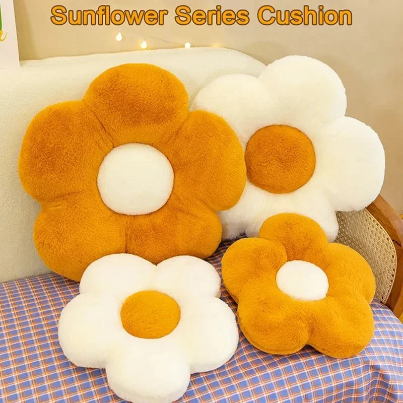 35cm Stuffed Daisy Flower Seat Cushion Sunflower Shape