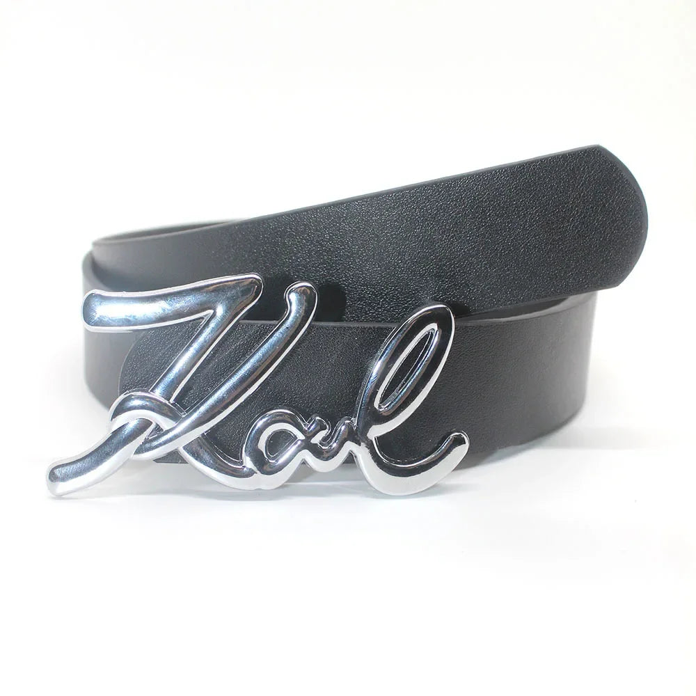 New Fashion Goth Letter Love Metal Buckle Belt