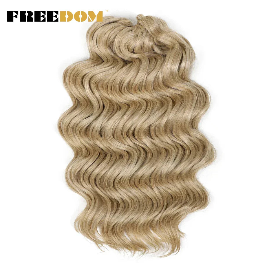 FREEDOM Deep Wavy Twist Crochet Hair 16 Inch