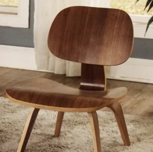 Molded Plywood Leisure Armchair Wood Legs Natural Living