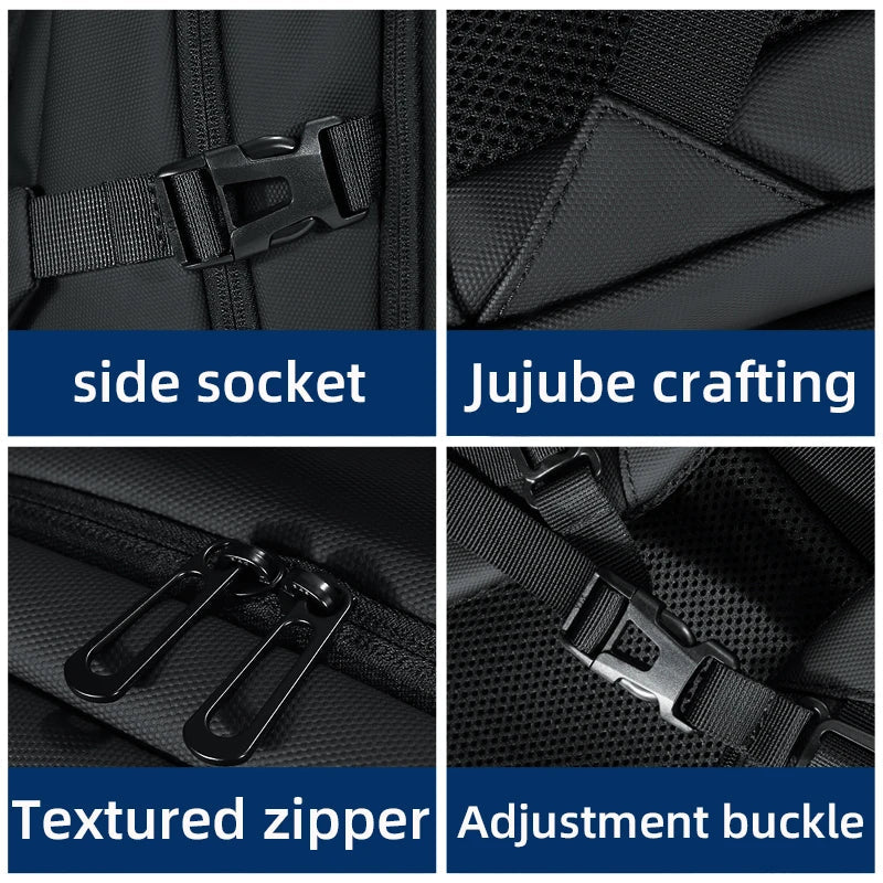 FENRUIEN Leisure Business Waterproof Backpack for Men USB