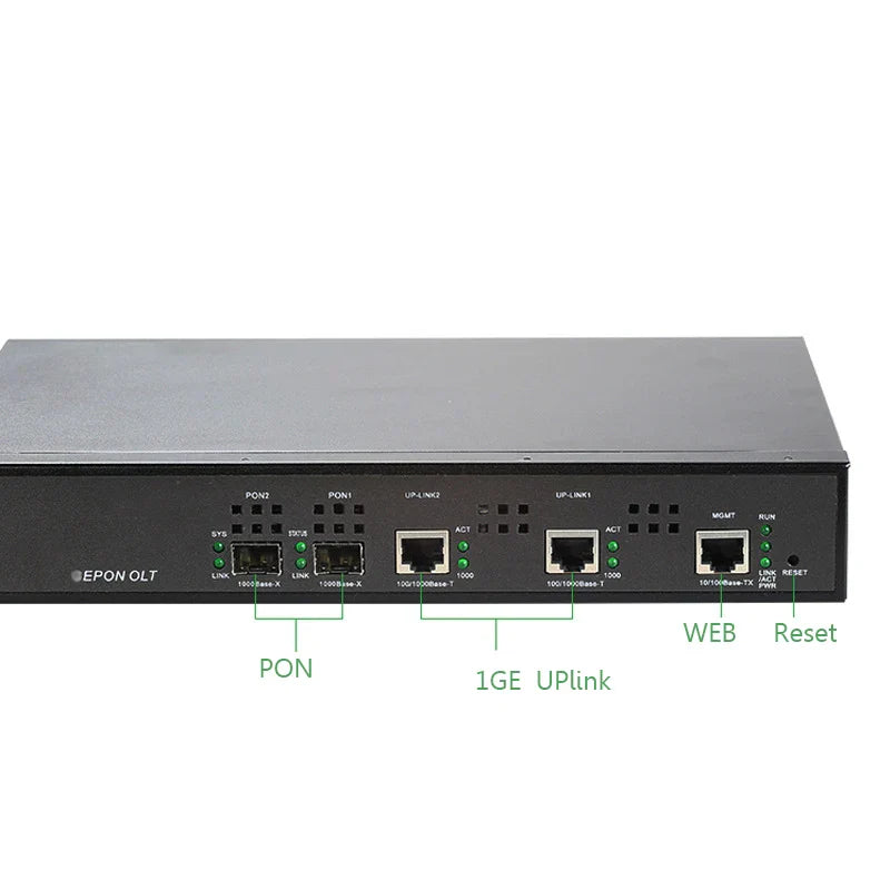 FTTH EPON OLT Fiber Optic Equipment, 2Port, PX20