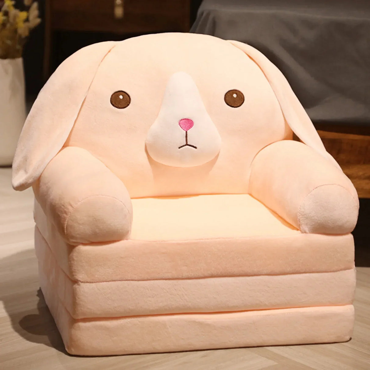 Without Filling Children‘S Cartoon Small Sofa Cute Nap Princess Girl Boy Seat Cover Recliner Kids Baby Toddler Nest Lying Chair