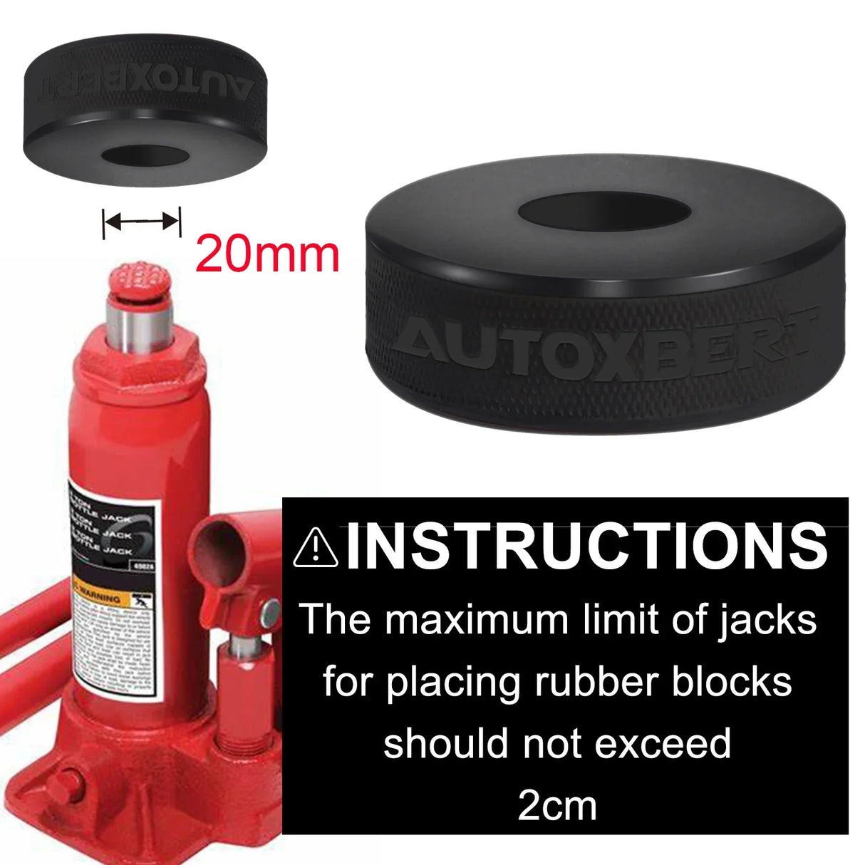 Bottle Jack Rubber Pad Anti-slip Adapter Support Point