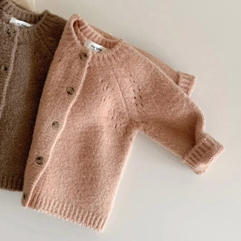 Autumn Spring Newborn Knitwear Long-sleeve Cotton Baby Jacket
