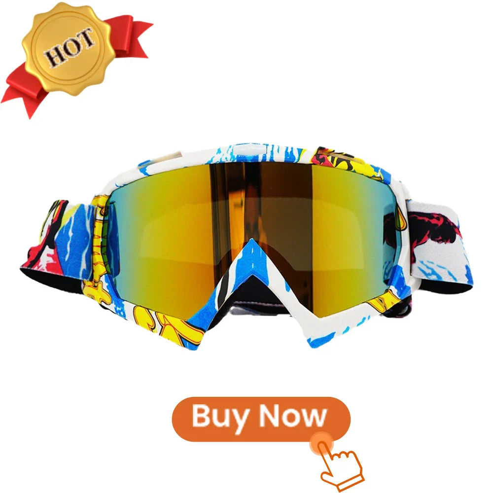 Newest Motorcycle Goggles for Men Retro Motocross Riding