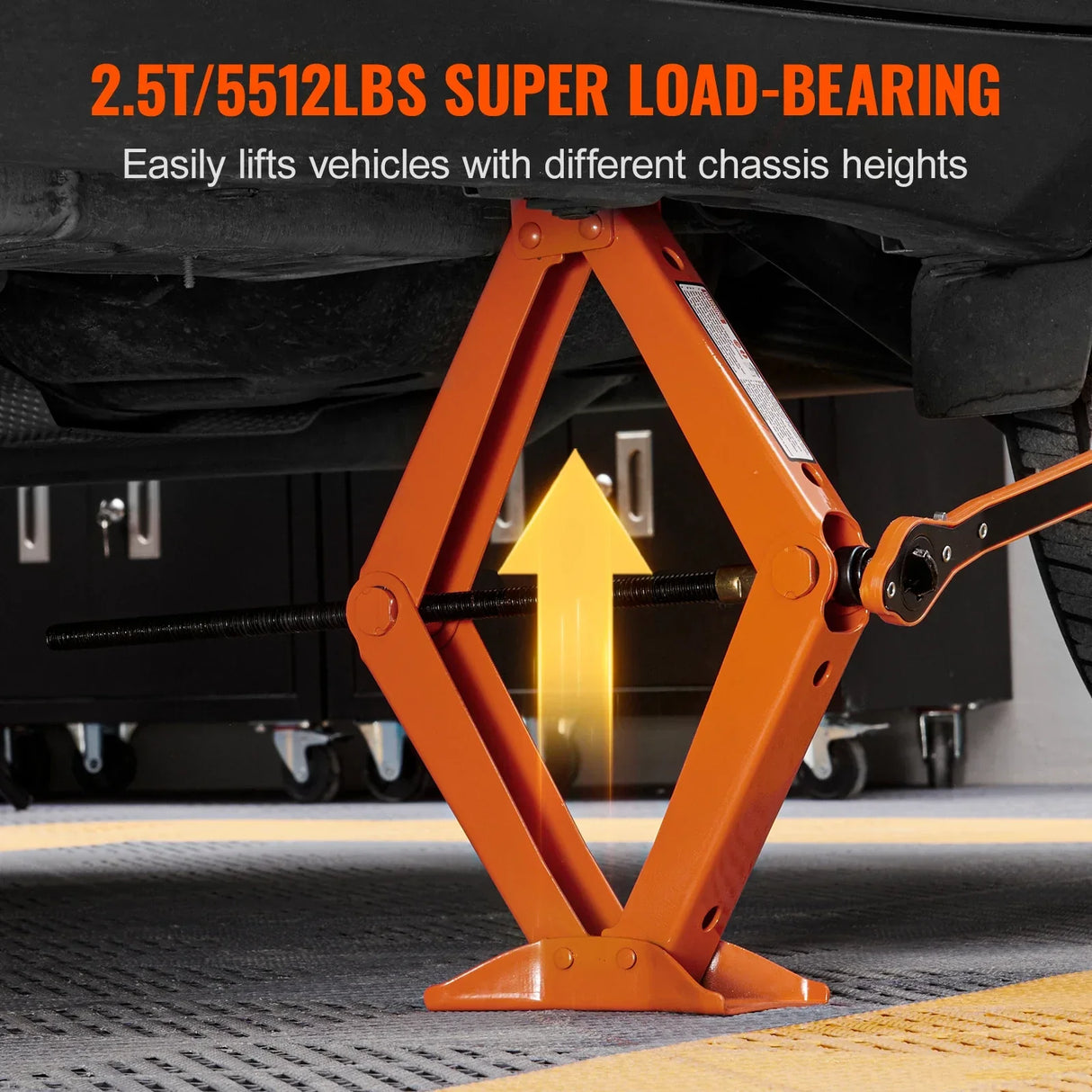 VEVOR Scissor Jack 2.5 Ton5512 lbs Scissor Car