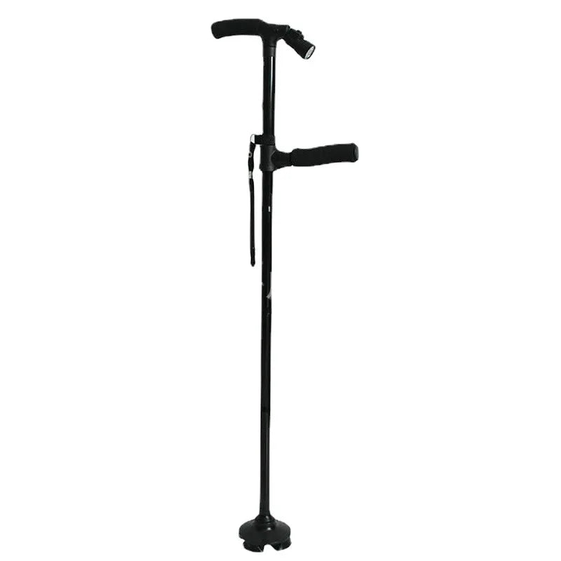 Collapsible Telescopic Folding Cane Elder Cane LED With