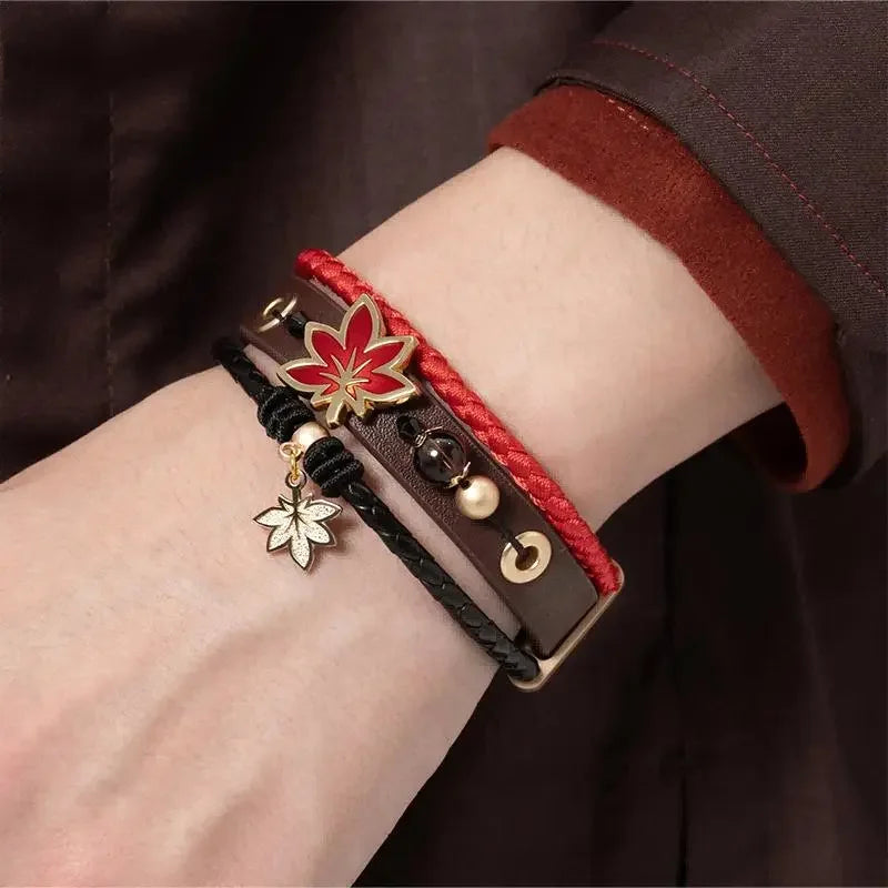 Game Genshin Impact Kaedehara Kazuha Cosplay Bracelet Unisex