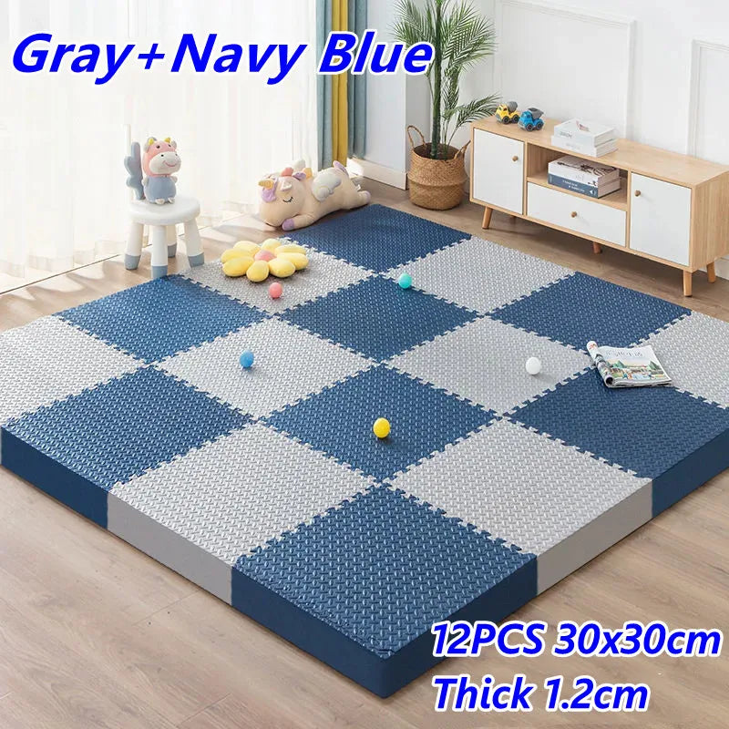 Baby Game Mat 12PCS Puzzle Mat Thick 1.2cm