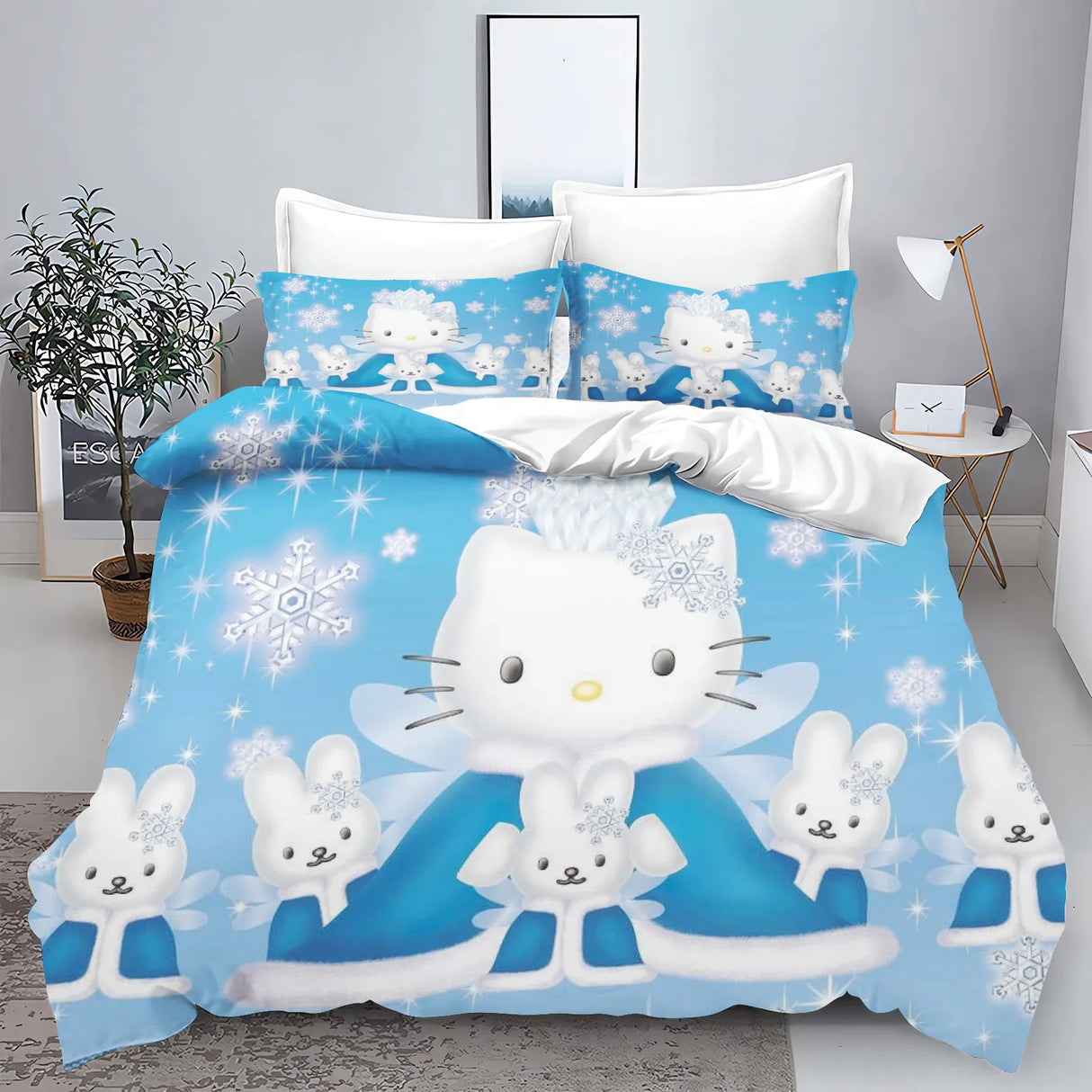 Hello Kitty With Pillowcase Bedding Set Duvet Cover