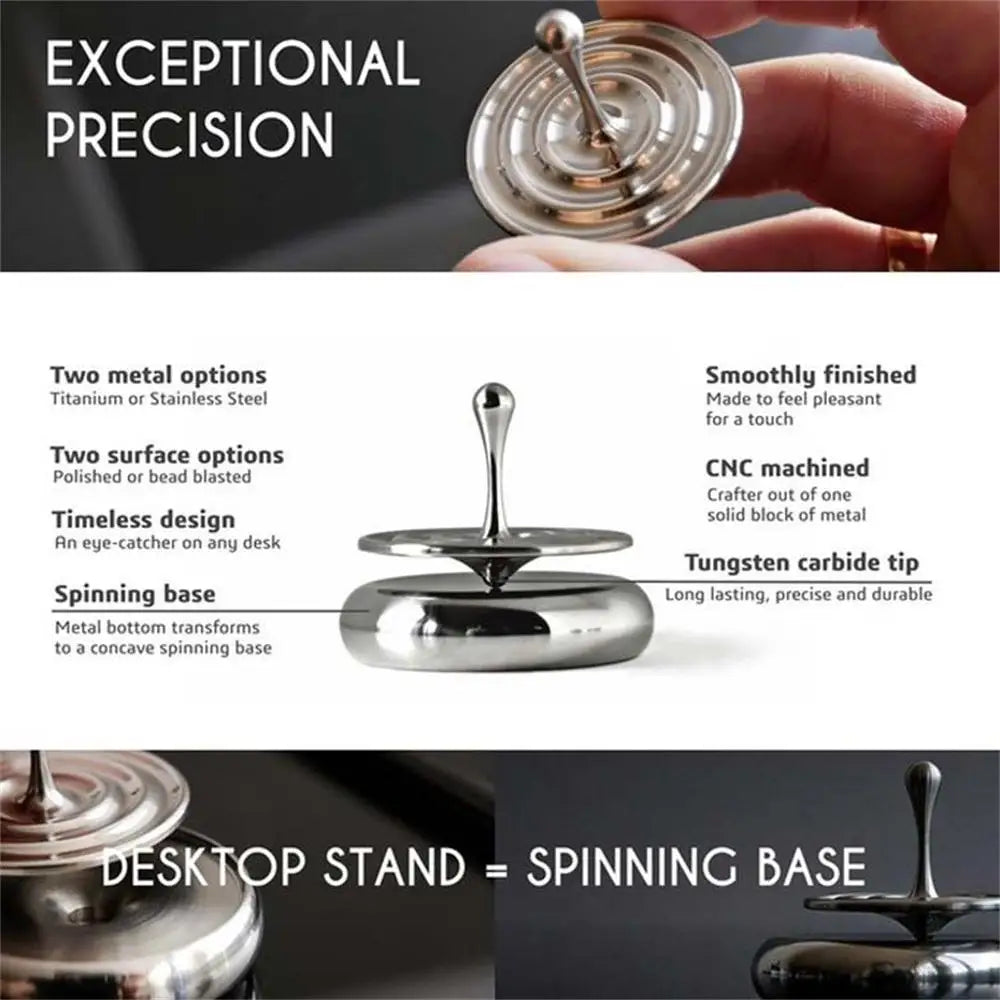 Spinning Top Rotating Magnetic Decoration Desktop Droplets Spiner