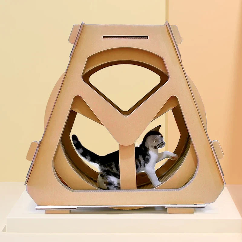 Water Wheel Ferris Wheel Corrugated Paper Cat Scratch
