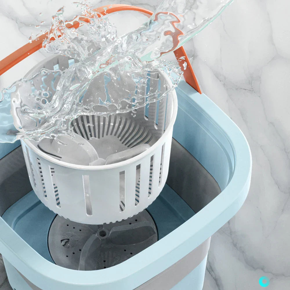 4.5L Folding Portable Washing Machine with Dryer Bucket