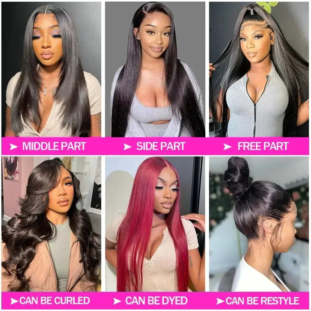 Transparent 13x4 Lace Front Human Hair Wigs Brazilian