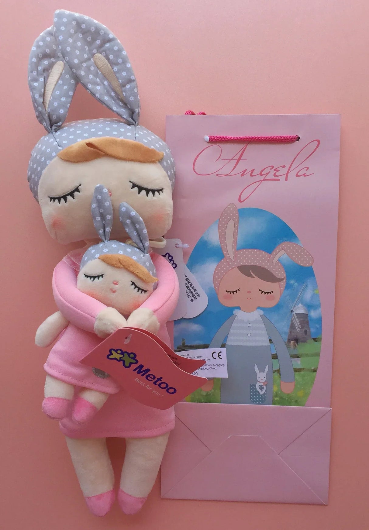 Metoo Doll Stuffed Toys Kawaii Mother and Kid