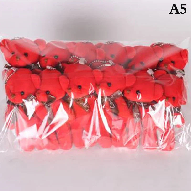 10/12Pcs/Lot Soft Stuffed Bear Plush Toys Mini Teddy