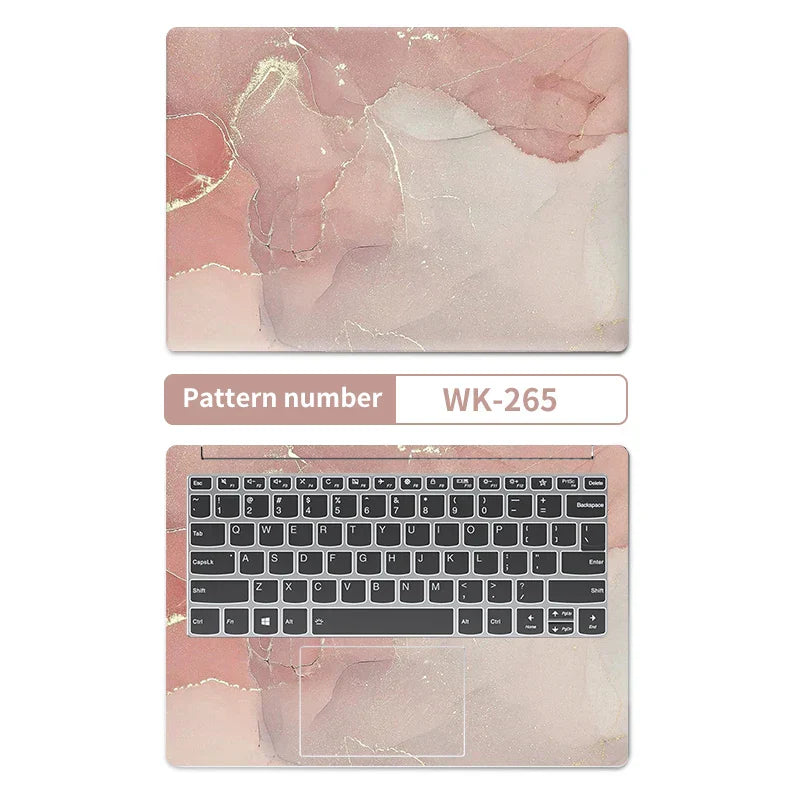 DIY Marble Cover Laptop Skins Vinyl Stickers 13"14"15.6"17.3"PVC