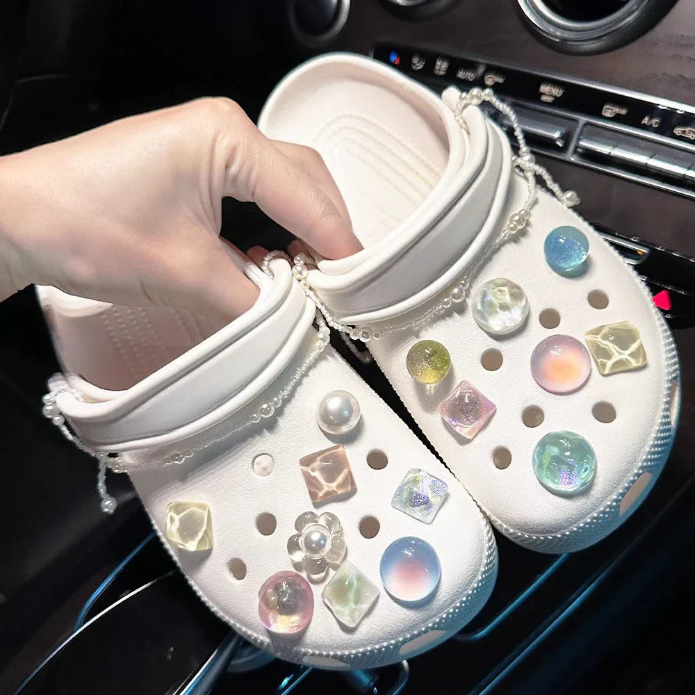 Shoe Charms for Croc Accessories Artificial Crystal Shoe