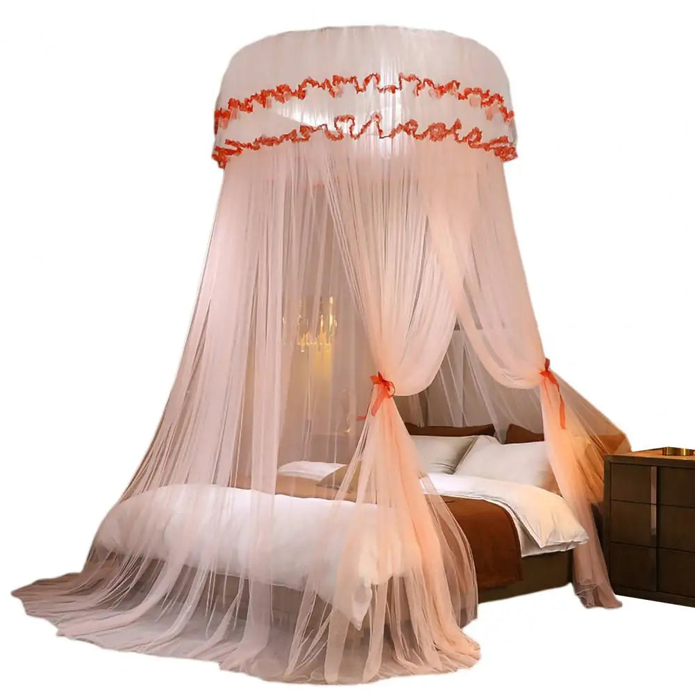 Breathable Hanging Mosquito Net Top Hook Lace Bed
