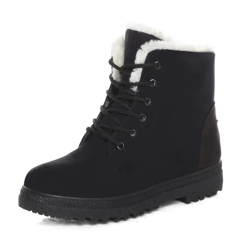 Women Winter Boots Ladies Snow Boots Lace Up