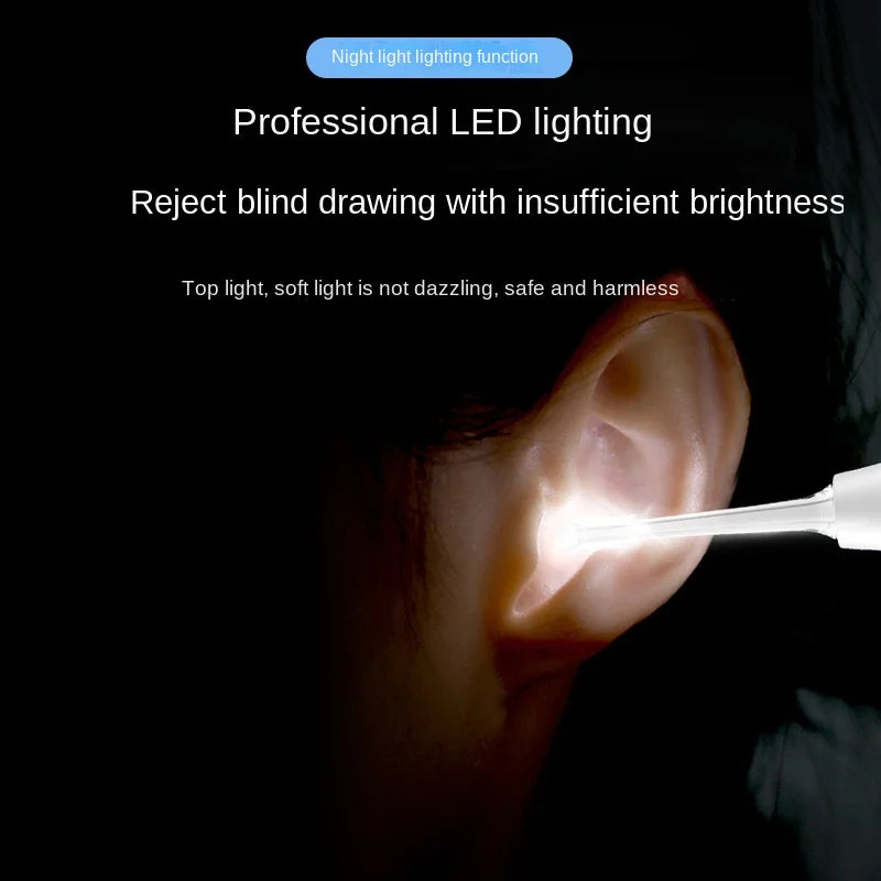 Smart Temperature Earpick Ear Cleaning Luminous Soft Silicone