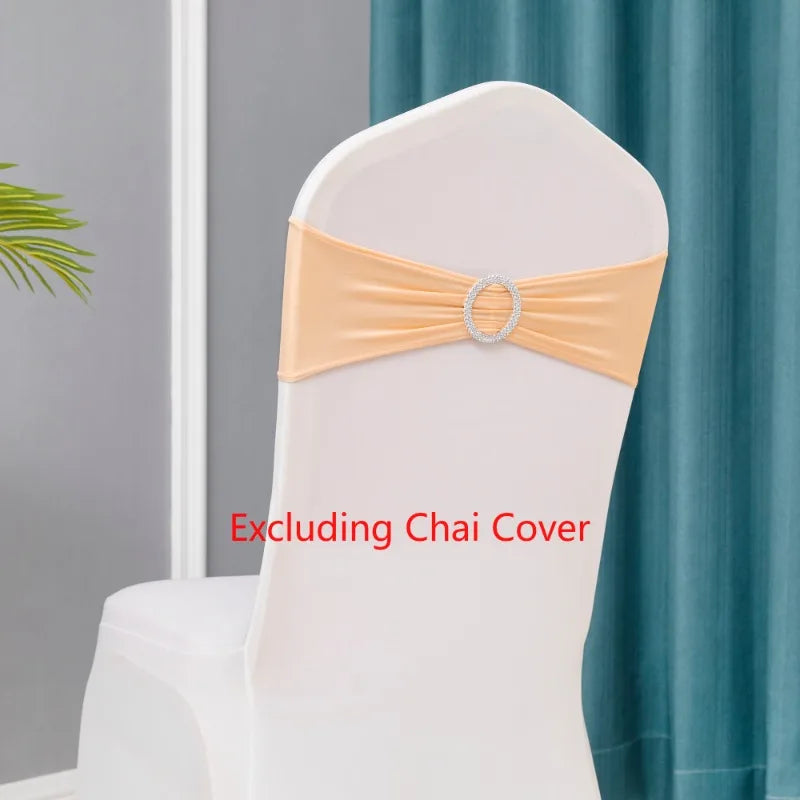 10pcs/lot Stretch Lycra Spandex Chair Covers Bands