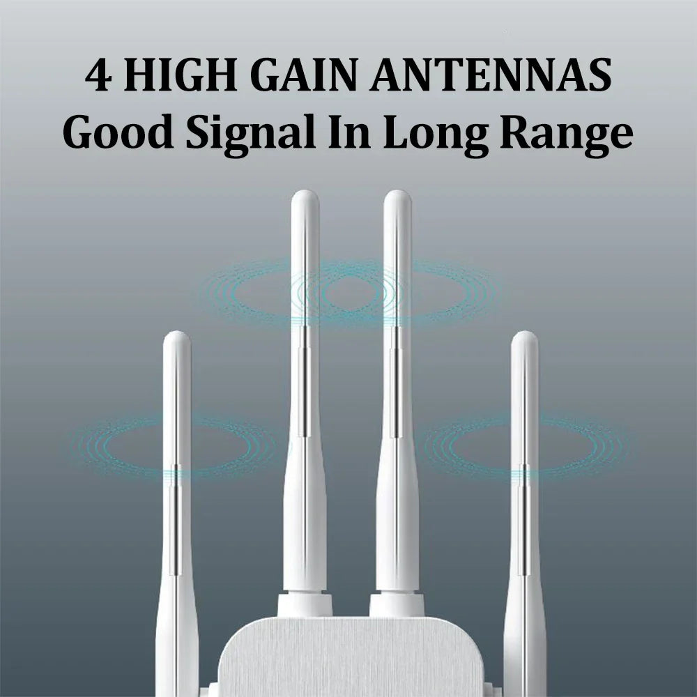 OPTFOCUS 2.4G WiFi Repeater 2LAN 300Mbps repetidor of