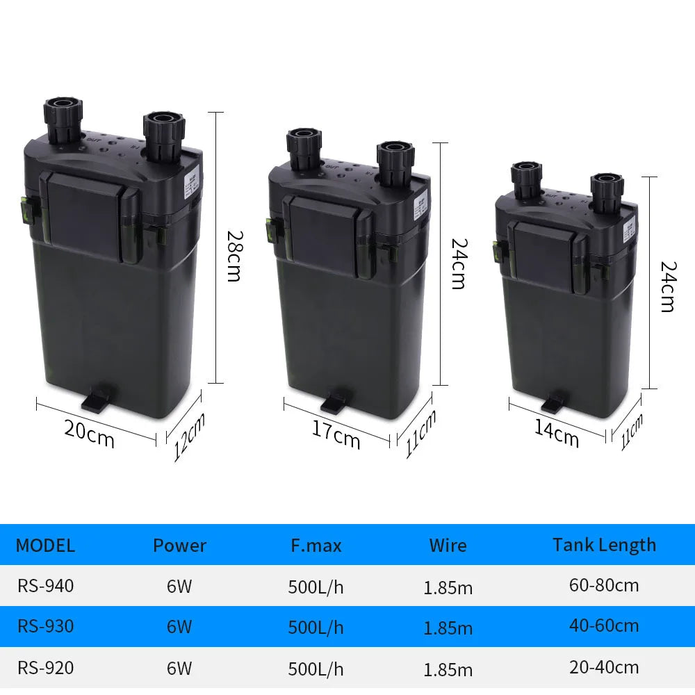 External Filter of Fish Tank Wall Mounted Filter