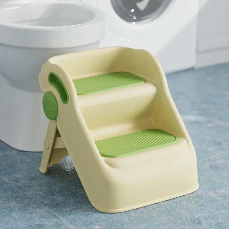 Home Poop Step Stools Foldable Stairs Kitchen Plastic